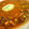 Supa de orez negru cu ghimbir si curry