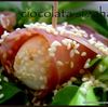 O salata... oua de prepelita, bacon si susan