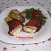 Gordon bleu din piept de pui si cartofi la tigaie