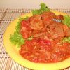 Mancare de muschi de porc cu ardei copti
