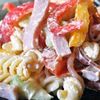 Salata rapida de paste, sunca si legume 