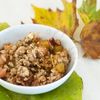 Crumble cu mere  prune  delicios desert tomnatic