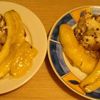 Banana caramelizata cu inghetata
