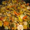 Scoici cu legume-Wok 
