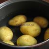 Cartofi copti cu sunca afumata