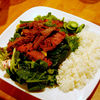 Spanac cu carne la cuptor