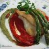 Halibut cu Sos de Migdale si Ardei Copti