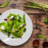 Salata cu sparanghel, branza de capra si menta / Grilled asparagus, goat cheese and mint salad