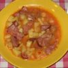 Tocanita de cartofi cu ceafa de porc afumata 