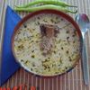 Bors de dovlecei cu carne de pui 