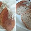 PAINE CU ALAC SI DROJDIE NATURALA - PAN CON ESPELTA Y MASA MADRE