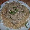 Carne de miel cu sos de smantana si marar