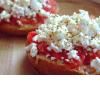 Tartine cu rosii si branza feta (Dakos)