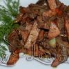 Mancare de ficatei de pui cu bacon