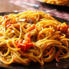 Spaghete cu vinete si rosii uscate