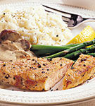 Cotlete de porc flambate