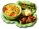 Kai Yang with Khao Niao and Som Tam (Pui la rotisor cu orez si salata de papaya verde)