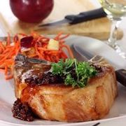 Cotlet de porc cu mere coapte