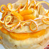 Tort din clatite cu crema de branza si portocale 
