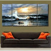 Paciffic Seascape Painting Decoration Unstretch