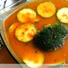Supa-crema de cartofi cu zucchini si curry