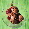 Inghetata cu fructe (Chocolate ice cream with sour cherries)