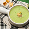Supa crema de broccoli cu lapte de cocos (Broccoli soup with coconut milk)
