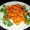 Muschi de porc la wok cu legume si sos dulce-acrisor
