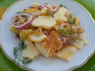 Salata cu peste si cartofi